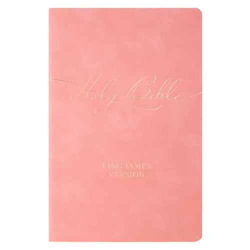 KJV Bible Gift Faux Leather, Pink - Leather