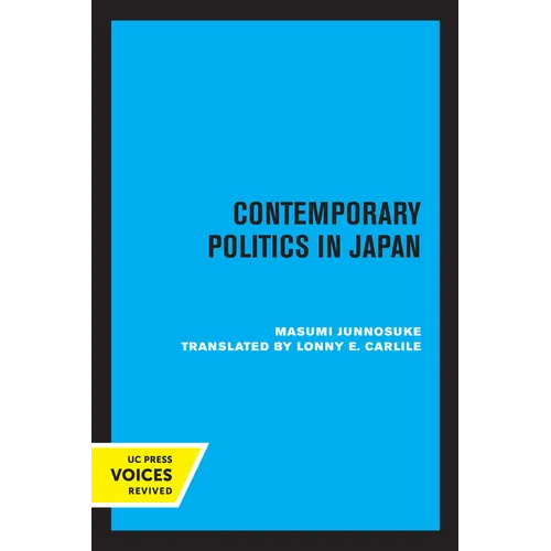 Contemporary Politics in Japan - Paperback