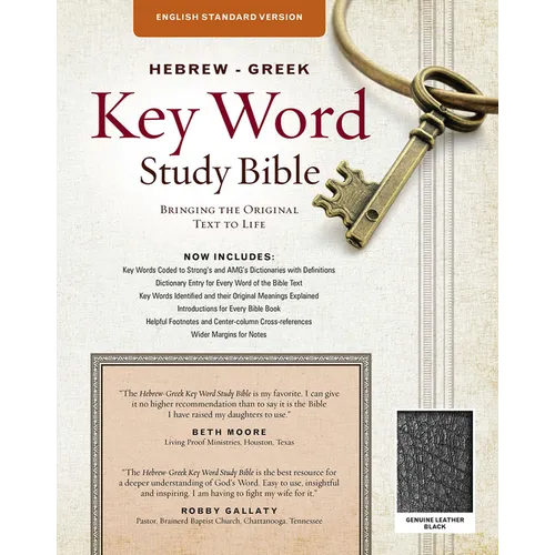 Hebrew-Greek Key Word Study Bible-ESV: Key Insights Into God's Word - Leather
