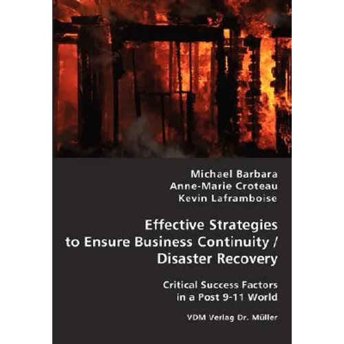 Effective Strategies to Ensure Business Continuity/Disaster Recovery - Paperback
