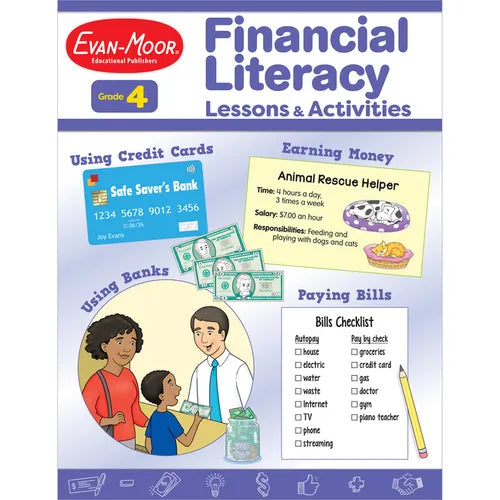Financial Literacy Lessons and Activities, Grade 4 - Paperback