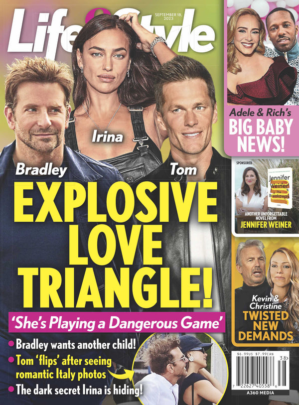 Life & Style - 09.18.23 Bradley, Irina, Tom Explosive Love Triangle