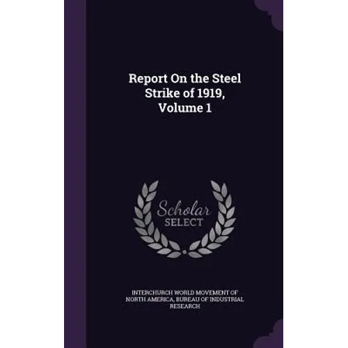 Report On the Steel Strike of 1919, Volume 1 - Hardcover