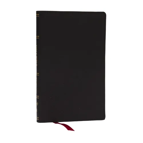 Kjv, Personal Size New Testament, Black Genuine Leather, Red Letter, Comfort Print - Leather