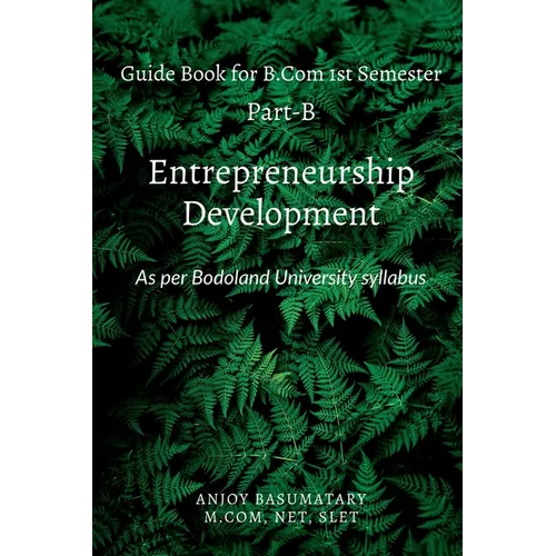Gudie Book for B.Com 1st Semester Entrepreneurship Development - Paperback