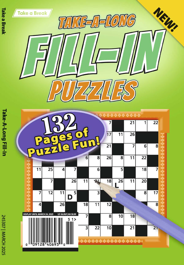Take a Break - Take Along Fill In 24.12.20: 132 Pages Of Puzzle Fun! Take It Anywhere To Relax, Unwind & Unplug, Sharpen Your Mind & More!