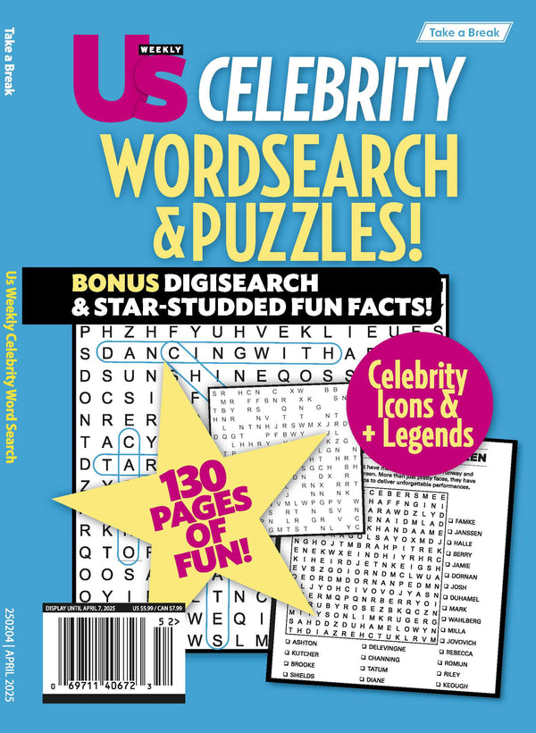 Take a Break - That’s Entertainment 25.01.03: Us Weekly TV & Movie Stars, Celebrity Word Search, 130 Pages of Fun, Bonus Digisearch, Star Studded Fun Facts & More!