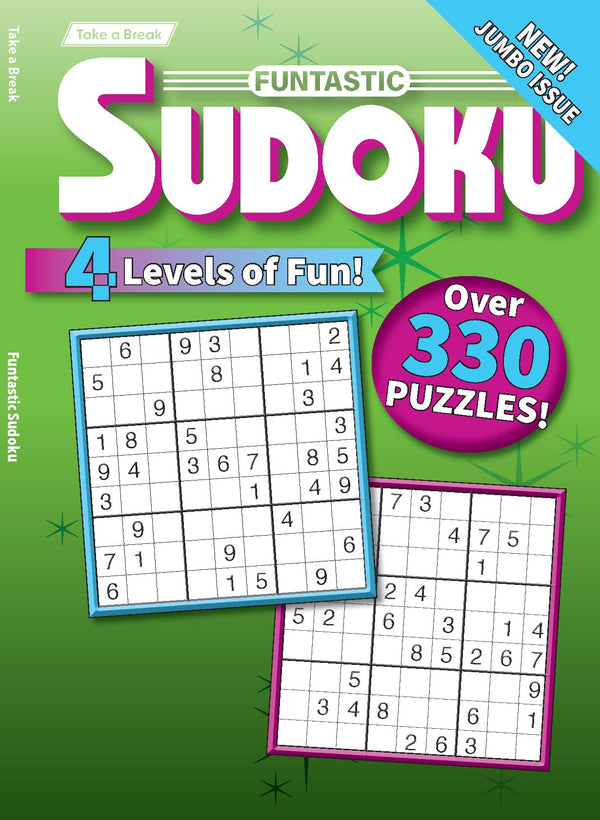 Take a Break - Funtastic Sudoku 25.11.14: Large Print, 330 Puzzles, 4 Levels Of Fun, Hours Of Mind-Boosting Fun, New Jumbo Issue, Relax, Unwind, Solve & More!