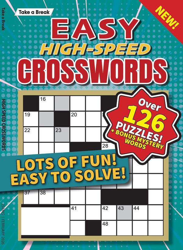 Take a Break -  Easy High Speed Crossword 25.11.21: Over 126 Puzzles & Bonus Mystery Words, Crosswords For All Ages, Simple To Solve, Relax & Unwind, Lots Of Fun & More!