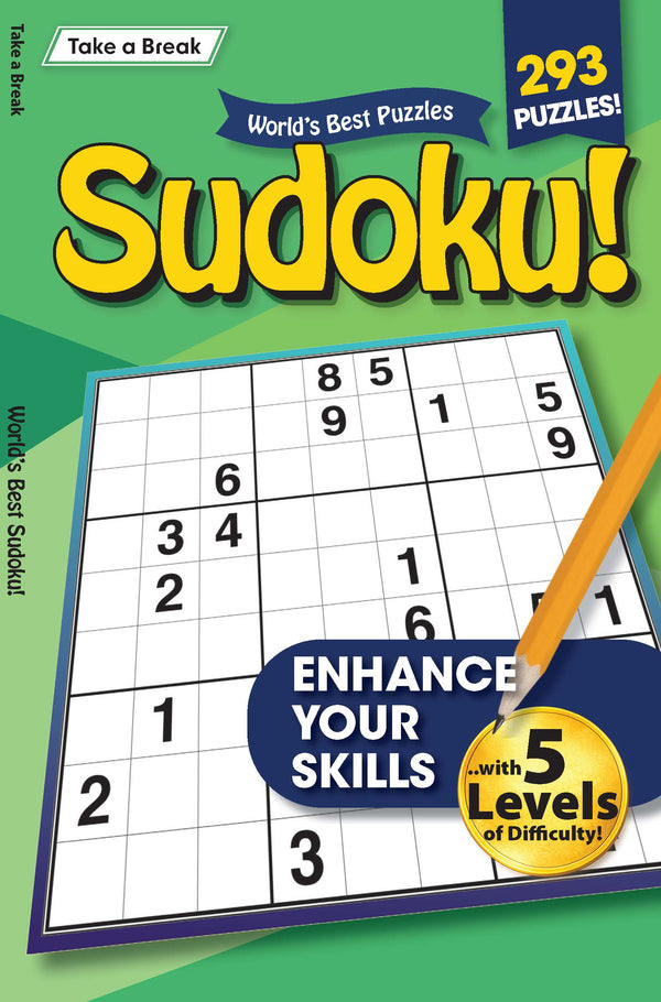 World's Best Puzzle - Sudoku 26.03.20: 293 Puzzles With 5 Levels Of Difficulty, Enhance Your Skills, Relax & Unwind, Great For Travel & More!