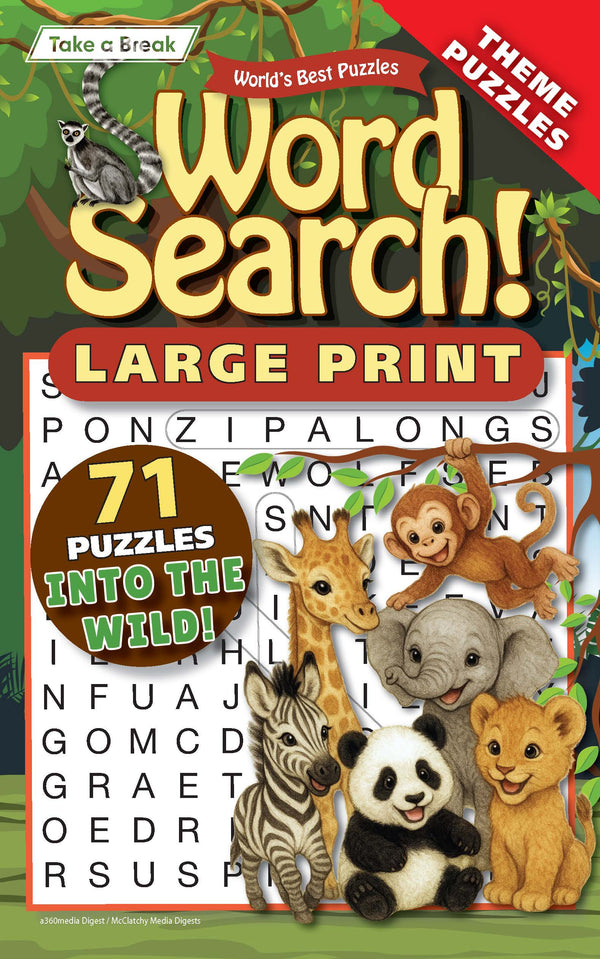 World's Best Puzzle - Word Search 25.12.05: Large Print, 71 Puzzles, Into The Wild Themed Puzzles, Easy To Read, Great For Travel, Relax, Unwind, Sharpen Your Brain & More!