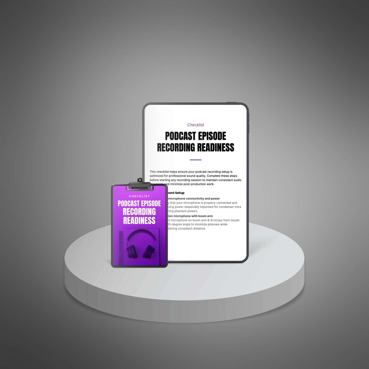 Podcast Episode Recording Readiness