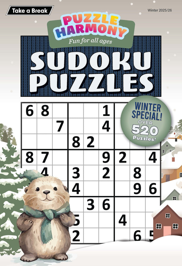 Puzzle Harmony - Sudoku Winter 2025 Special: Over 520 Winter Themed Puzzles, Perfect For All Ages, Sudoku Puzzles, Relax, Unwind, Unplug, De-Stress, Sit Back & Solve!