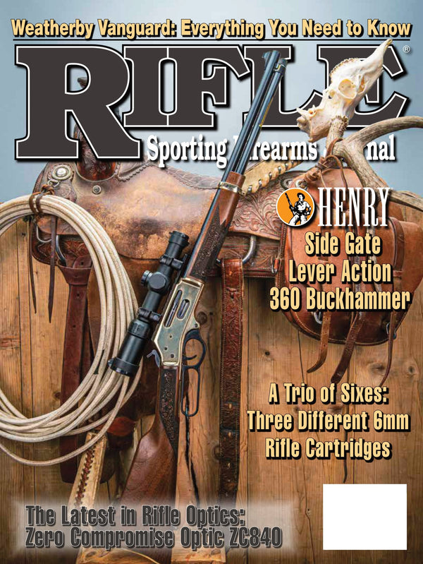 Rifle July 2024 - The Sporting Firearms Journal: The Latest In Rifle Optics, Three Different 6mm Rifle Cartridges, New 360 Buckhammer, The Weatherby Vanguard, Gunsmithing, Product Reviews & More!