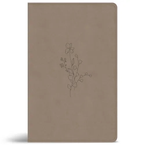 CSB Thinline Reference Bible, Digital Study Edition, Earth Suedesoft Leathertouch - Imitation Leather