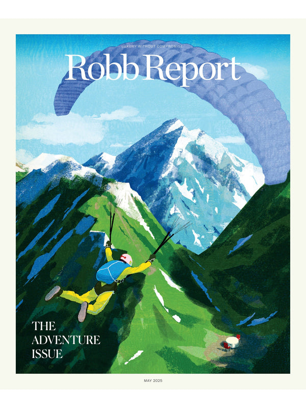 Robb Report - The Adventure Issue May 2025: Global Adventure Travel, Swiss Castles To Colombian Shores, Rare Timepieces, Designer Objects, Island Getaways, Paragliding, Private Islands & More!