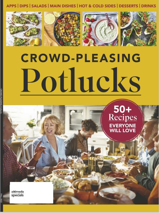 Potlucks -  50+ Easy, Portable, Crowd Pleasing Recipes: Appetizers, Dips, Salads, Main Dishes, Cold/Hot Sides, Desserts, Drinks and More!