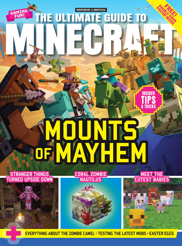 Minecraft - The Ultimate Guide: Mounts Of Mayhem, Stranger Things Turned Upside Down, Coral Zombie Nautilus, Everything About The Zombie Camel, Testing The Latest Mobs, Easter Eggs, Tips, Tricks & More!