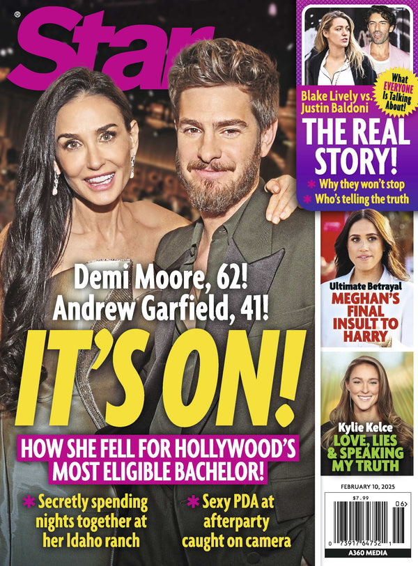 Star 02.10.25: How Demi Moore Fell For Hollywood's Most Eligible Bachelor, Andrew Garfield, Blake Lively & Justin Baldoni, Meghan's Final Insult To Harry, Kylie Kelce Speaking Her Truth & More!