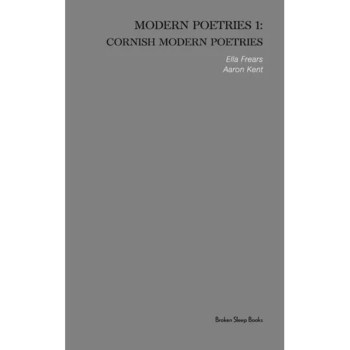 Cornish Modern Poetries - Paperback