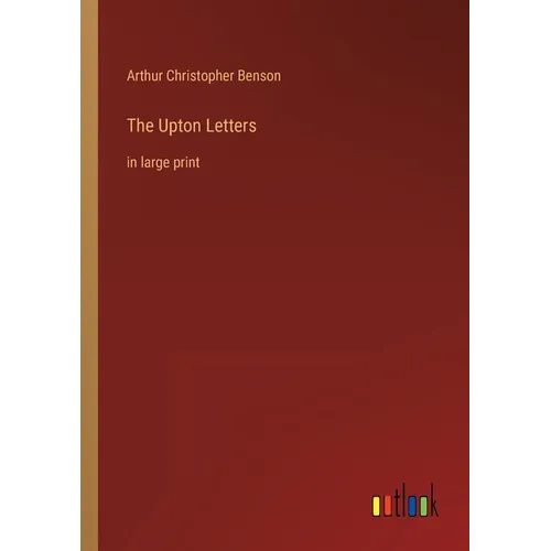 The Upton Letters: in large print - Paperback