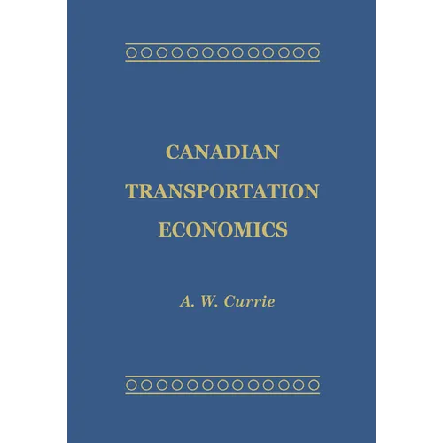 Canadian Transportation Economics - Paperback