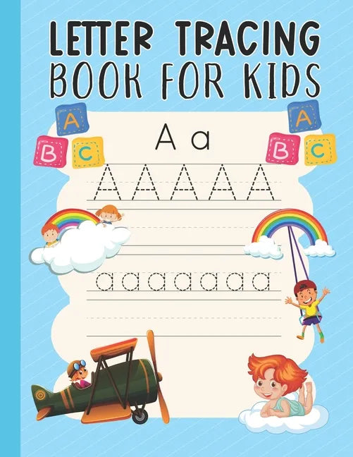 Letter Tracing Workbook for Kids: Preschool Letter Tracing English Practice Workbook for Pre-K Kindergarten and Toddlers ages 3-5 - Paperback