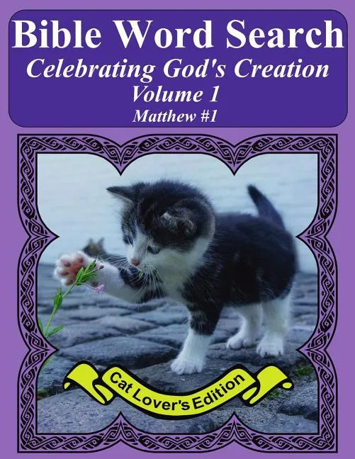 Bible Word Search Celebrating God's Creation Volume 1: Matthew #1 Extra Large Print - Paperback