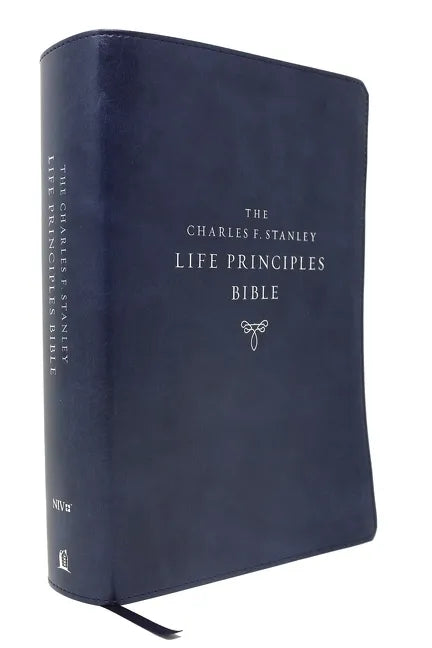 Niv, Charles F. Stanley Life Principles Bible, 2nd Edition, Leathersoft, Blue, Thumb Indexed, Comfort Print: Holy Bible, New International Version - Imitation Leather