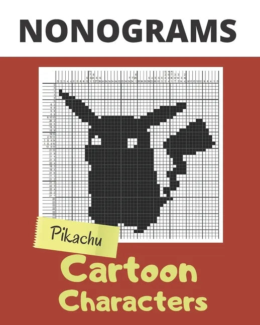 Nonograms, Cartoon Characters: Nonograms Puzzle Books for Adults, also Known as Hanjie, Picross or Griddlers Logic Puzzles Black and White - Paperback
