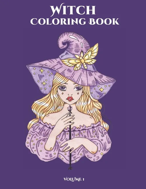Witch Coloring Book: Mindfulness Coloring Undergoing (Volume 1) - Paperback