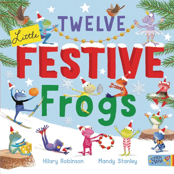 Twelve Little Festive Frogs - Hardcover