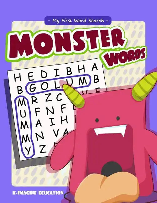 My First Word Search - Monster Words: Word Search Puzzle for Kids Ages 4 -6 Years - Paperback