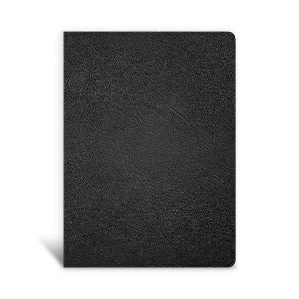 KJV Single-Column Wide-Margin Bible, Holman Handcrafted Collection, Black Premium Goatskin - Leather