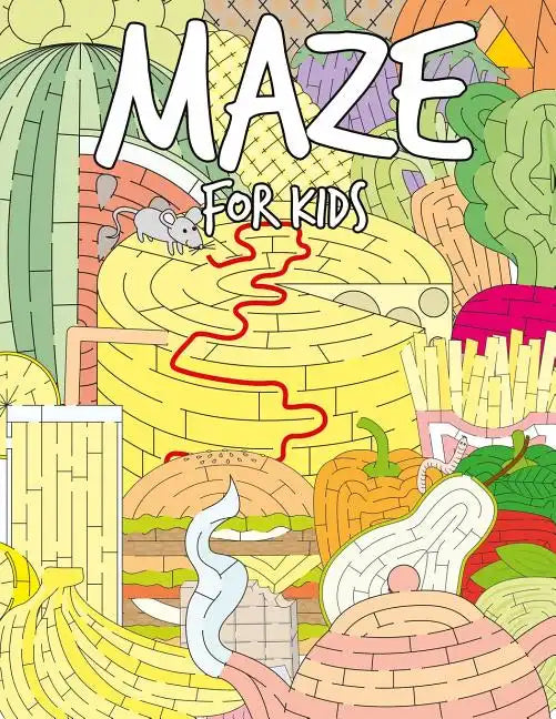 Maze for Kids: The Amazing Various Foods Mazes Puzzle Game Activity Books for Kids - Paperback