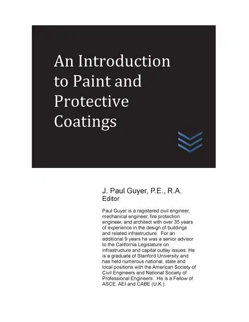 An Introduction to Paint and Protective Coatings - Paperback