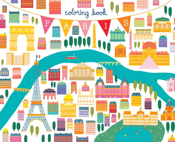 Paris Coloring Book - Paperback