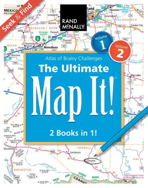 Rand McNally: The Ultimate Map It!(tm) Seek & Find Atlas of Brainy Challenges - Paperback