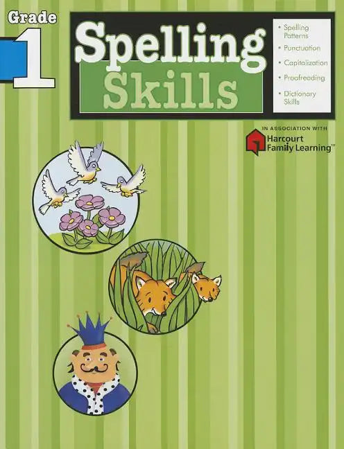 Spelling Skills: Grade 1 (Flash Kids Harcourt Family Learning) - Paperback