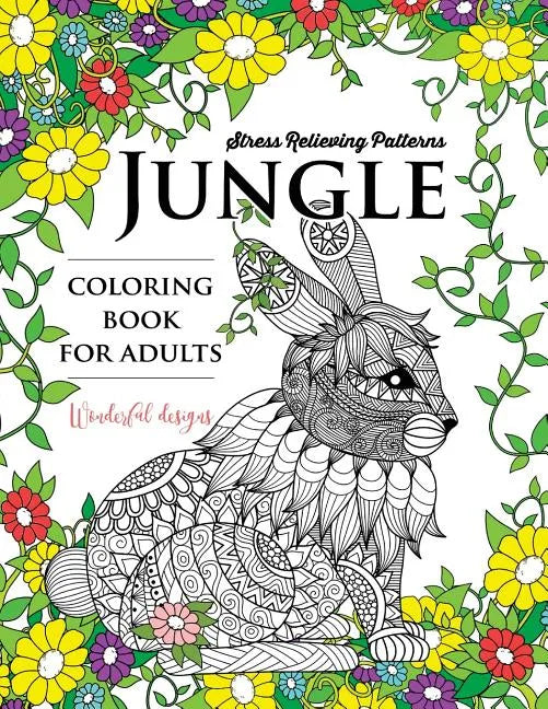 Jungle coloring book: An Animals Adult coloring Book - Paperback