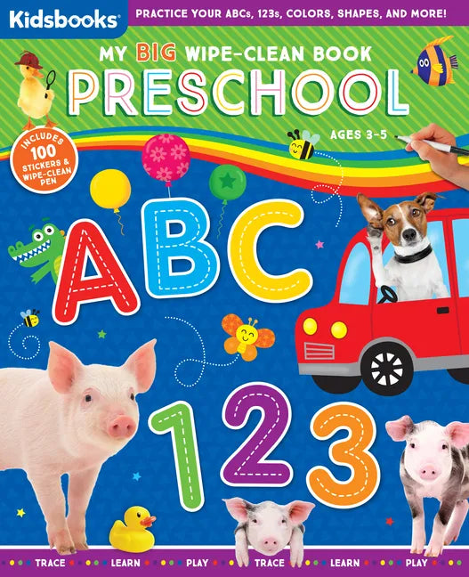 My Big Wipe-Clean Book: Preschool - Spiral