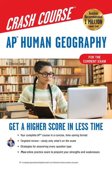 Ap(r) Human Geography Crash Course, Book + Online: Get a Higher Score in Less Time - Paperback