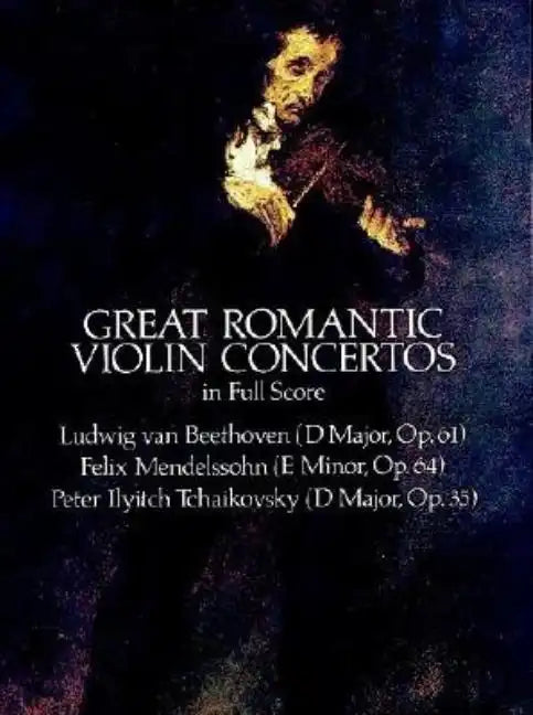 Great Romantic Violin Concertos in Full Score - Paperback