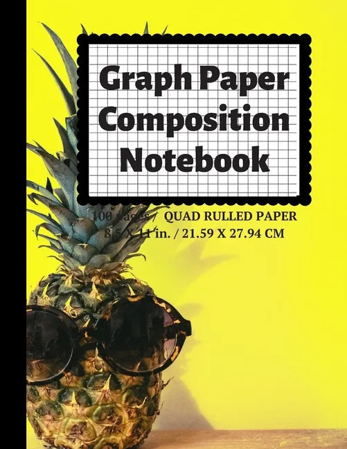 Graph Paper Composition Notebook: Grid Paper Notebook, Quad Ruled, 100 Sheets (Large, 8.5 x 11) - Paperback