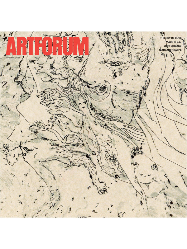 Artforum - January 2024: Duchamp's Telegram, Seeing Art In Medicine, David Kennedy Cutler, Modern Art Movements, Material & Digital Age Art, Thierry De Duve, Judy Chicago, Margaret Raspé & More!