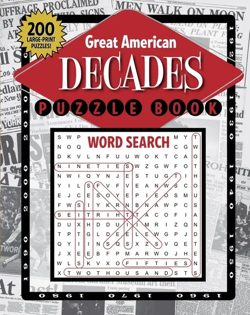 Great American Decades Puzzle Book - Paperback