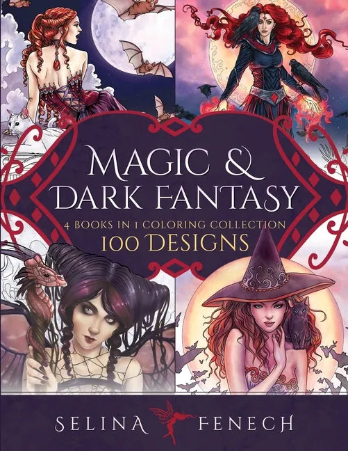 Magic and Dark Fantasy Coloring Collection: 100 Designs - Paperback