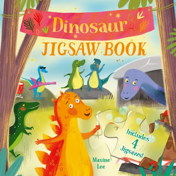Dinosaur Jigsaw Book: Includes 4 Jigsaws! - Hardcover