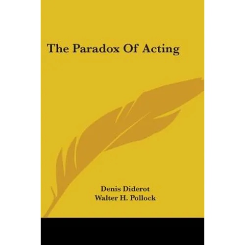 The Paradox Of Acting - Paperback