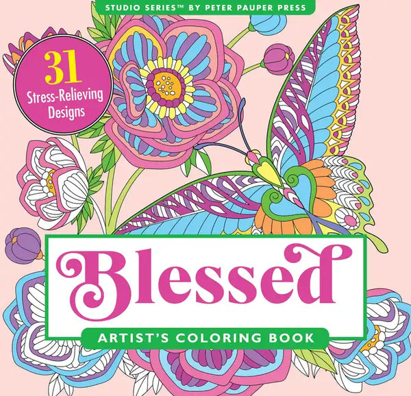 Blessed Adult Coloring Book (31 Stress-Relieving Designs) - Paperback